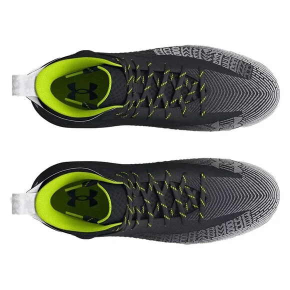 Under Armour Hammer 2 MC 3027306-001 Men's Black Lace-Up Football Cleats ZAP631